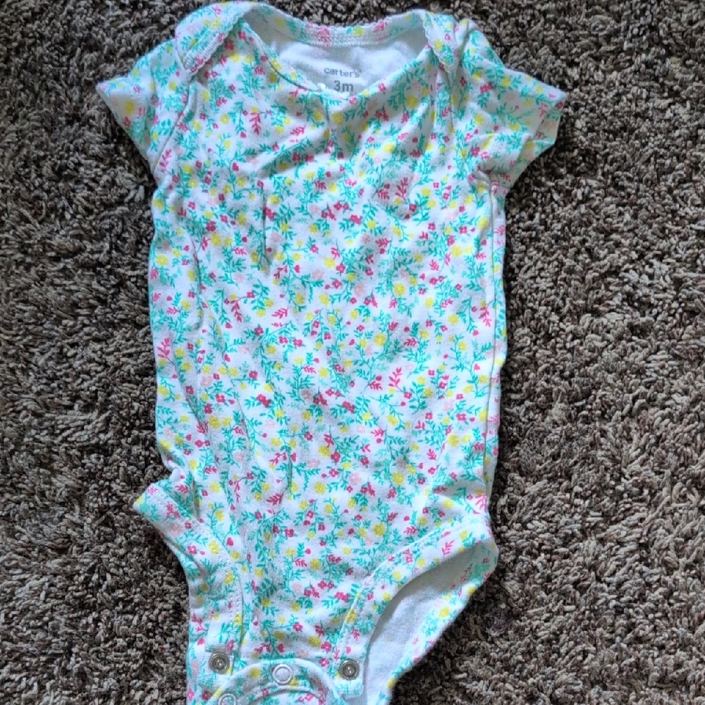 Carter's 3mo Floral Onesie